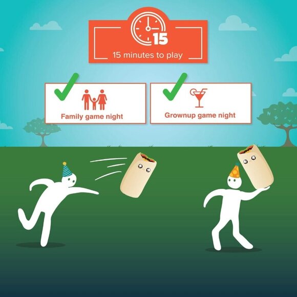 NEW Exploding Kittens Throw Throw Burrito Dodgeball Game Extreme Outdoor Edition - Picture 7 of 8